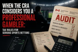 When the CRA Considers You a Professional Gambler: Tax Rules for Serious Sports Bettors